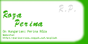 roza perina business card